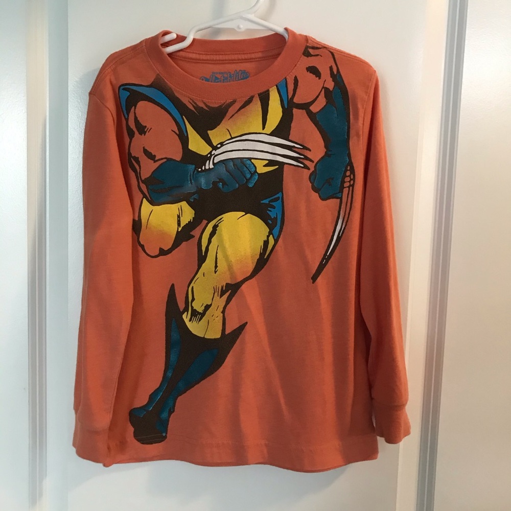 Boys Wolverine Long Sleeve Tee- XS